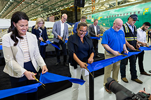 Boeing Launches Everett's First 737 MAX Production Line